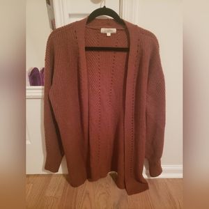 No Comment Rust Cardigan